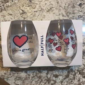 Life is good stemless glasses